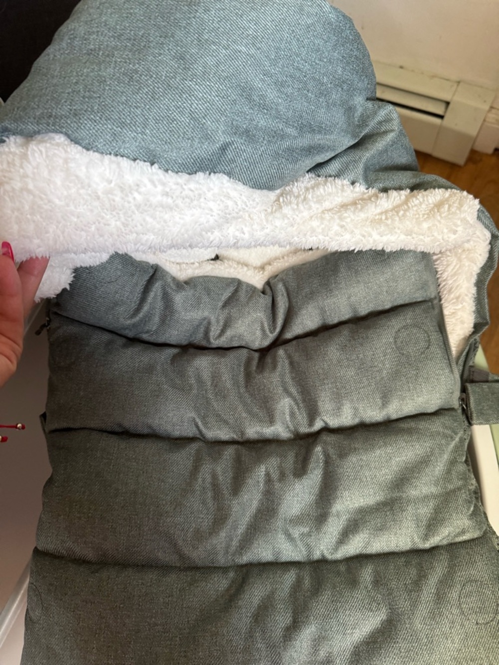 Olive CozyGanoosh Footmuff - Picture 4 of 5